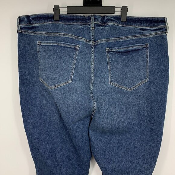 Old Navy Jeans Flare Higher High Rise Blue Denim Cotton Blend NWT - Picture 8 of 10